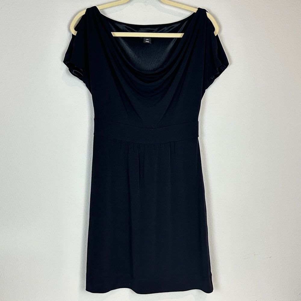 White House Black Market Black Jersey Dress XS